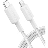 Anker 322 USB-C to Lightning Cable 6ft Braided White
