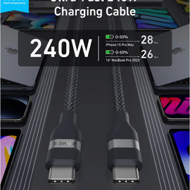 Anker Usb-C To Usb-C Cable 240W Braided Black