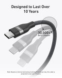 Anker Usb-C To Usb-C Cable 240W Braided Black