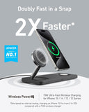 Anker Maggo Wireless Charging Pad 3 In 1 15W Black