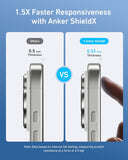 Anker Screen Printing High-Definition Mobile Phone Tempered ShieldX Glass Kit Iphone 16 Pro Clear