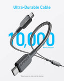 Anker 2 In 1 Usb-C To Usb-C Cable 4Ft 140W Black