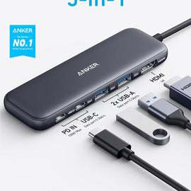 Anker Powerexpand+ 332 Usb-C Hub 5-In-1 Black