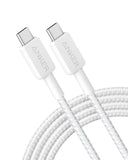 Anker 322 Usb-C To Usb-C Cable 3Ft Nylon6 White