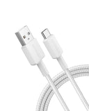 Anker 322 Usb-A To Usb-C Cable 3Ft Nylon White