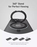 Anker Iphone 16 Magnetic Clear Case with 360 Ring Stand iPhone 16 Pro Max Black